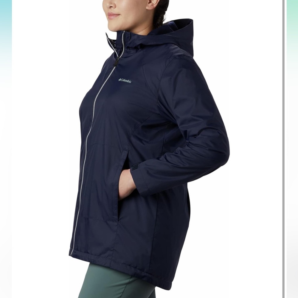 Columbia Women's Switchback Lined Long Jacket navy blue 1XL